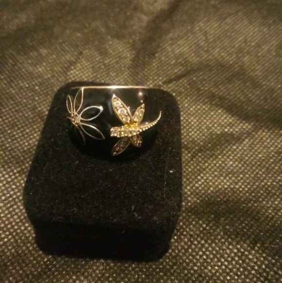 Stainless dragonfly ring - Picture 4 of 10